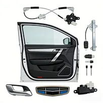 Genuine auto door assembly complete with hinges and latch replacement